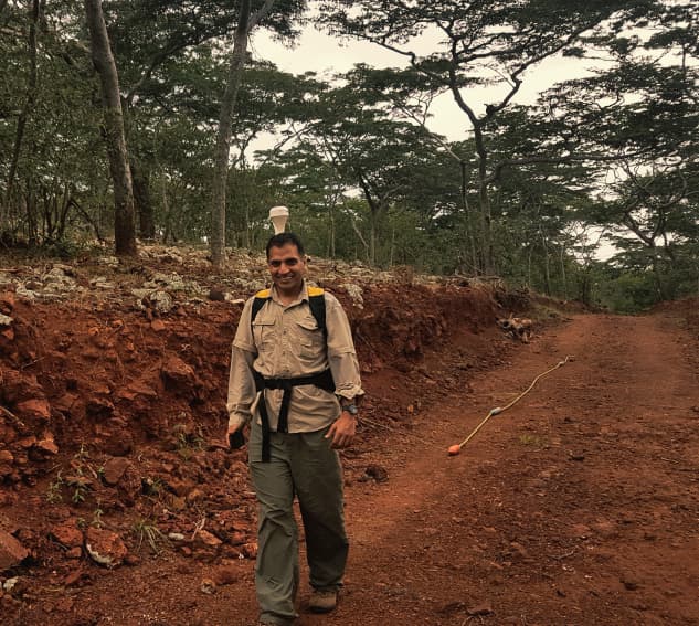 Mapping depth to bedrock for tin exploration with UltraGPR, Butare, Rwanda, 2018